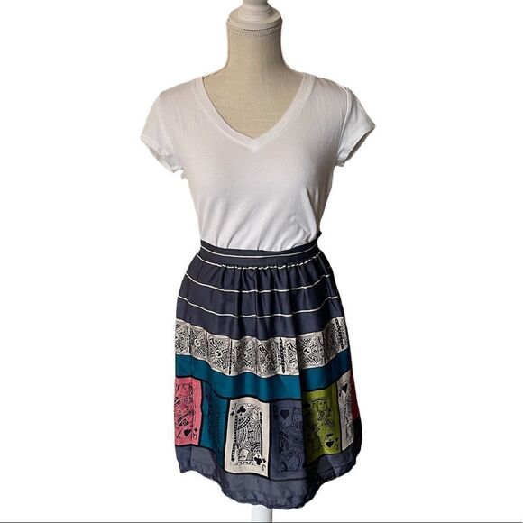 Anthropologie Edme and Estylle Pinochle Pleated Skirt - Picture 6 of 15